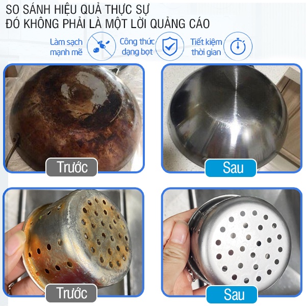 Nước lau bếp Freeme, làm sạch vết cháy đen trên xoong nồi chảo, tẩy dầu mỡ kết lâu ngày - Nhập khẩu Hàn Quốc TNB