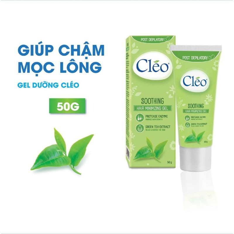 Gel làm dịu da sau tẩy lông Cleo - giúp chậm mọc lông 50g