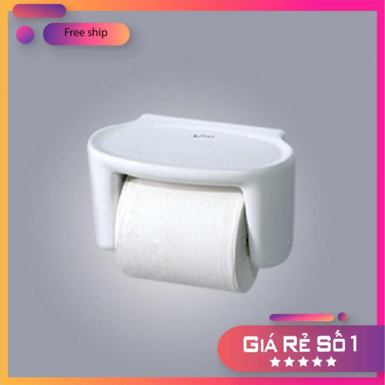 Hộp giấy vệ sinh kèm kệ để điện thoại, xà bông bằng sứ INAX chính hãng