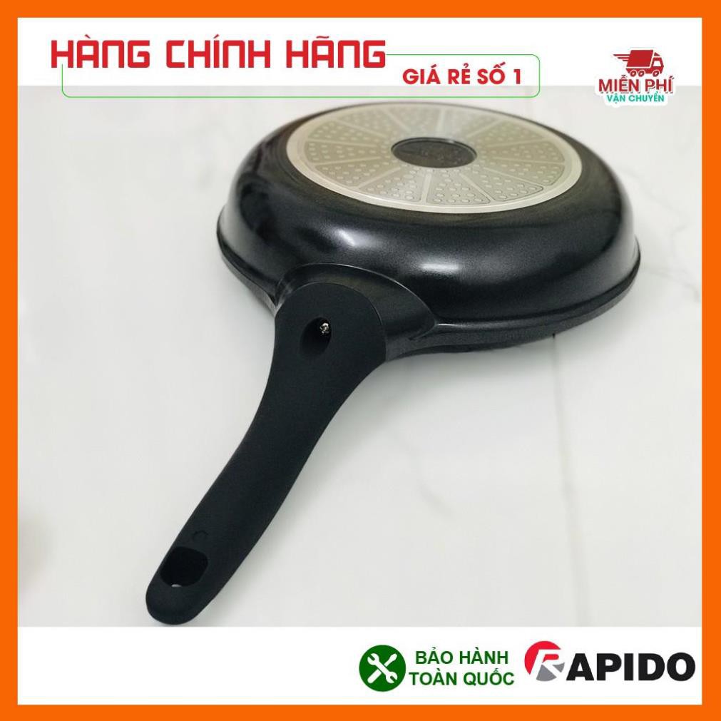 Chảo Rapido Teflon 20cm, Chảo chống dính bếp từ Rapido 20cm đáy phẳng.