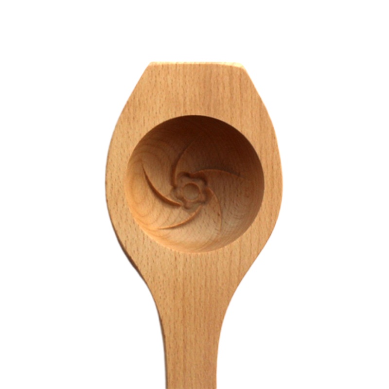 Khuôn làm bánh quy hình tròn bằng gỗ họa tiết hoa 3D thân thiện với môi trường