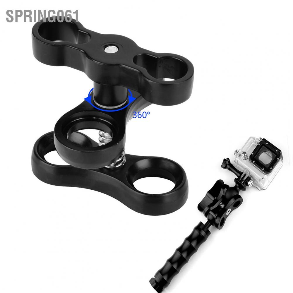 [Hàng Sẵn] Hợp kim nhôm Mini Butterfly Ball Clip Diving Lights Kẹp bộ điều hợp gắn cho Gopro【Spring061】