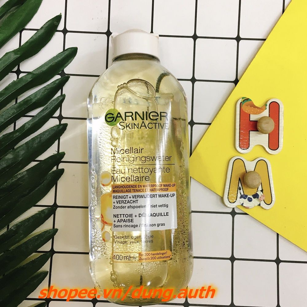 Tẩy trang Garnier SkinActive Biphase Micellaire Tout 1 dành cho hỗn hợp 400ml