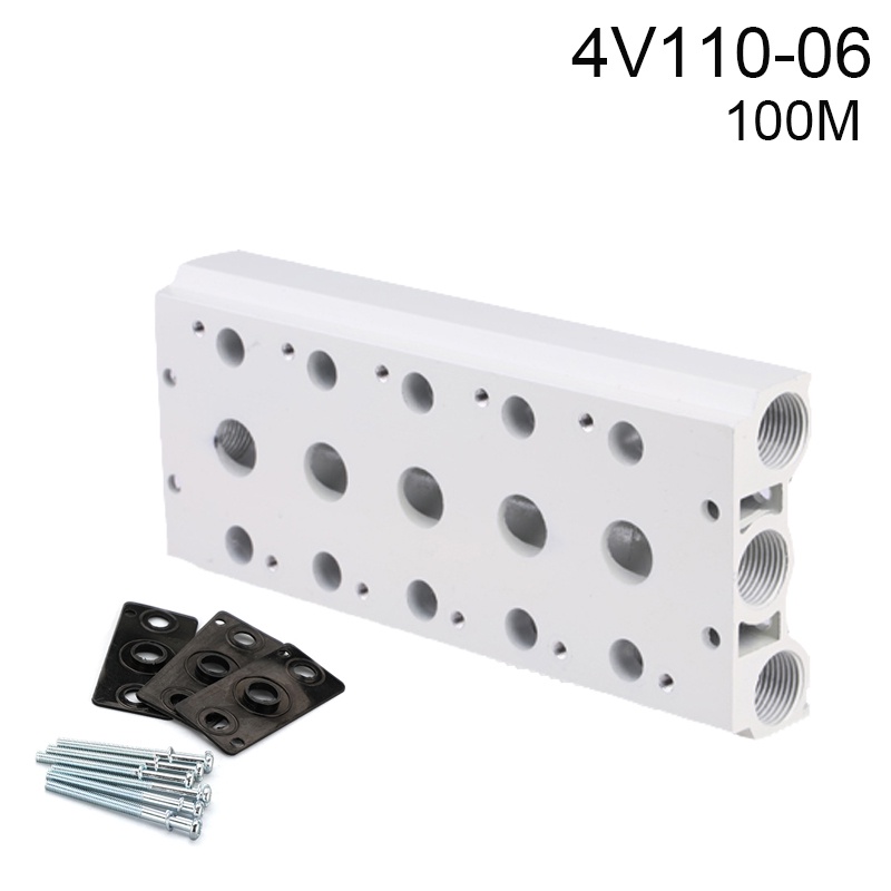 Đế lắp van điện từ 4v410-06, 4v210-08, 4v310-10