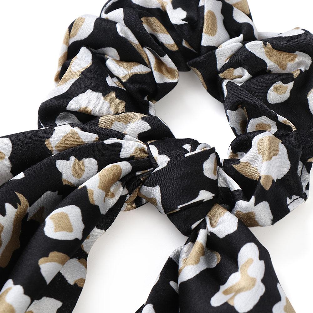 YOLA Dây Buộc Tóc Vải Satin Co Giãn In Họa Tiết Hoa Phong Cách Boho