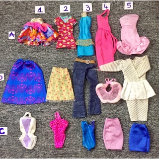 Qaa3- đầm váy cho búp bê barbie