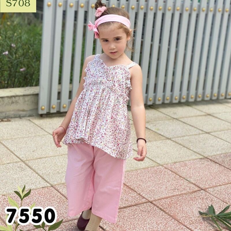 Bộ Lửng Hai Dây Bé Gái Oliriver Cho Bé Từ 15-28KG