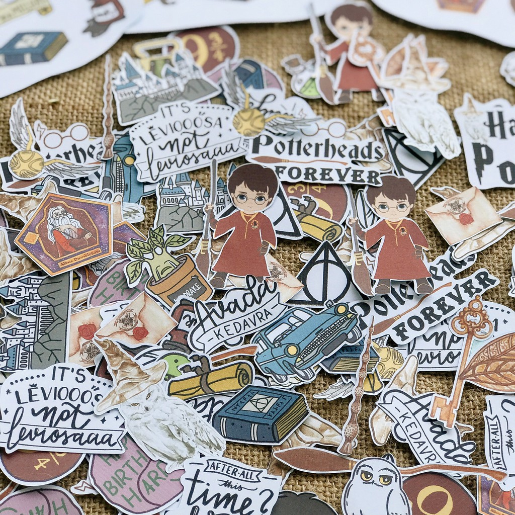 SET 30 MIẾNG STICKER HARRY POTTER | DIY GIFTS