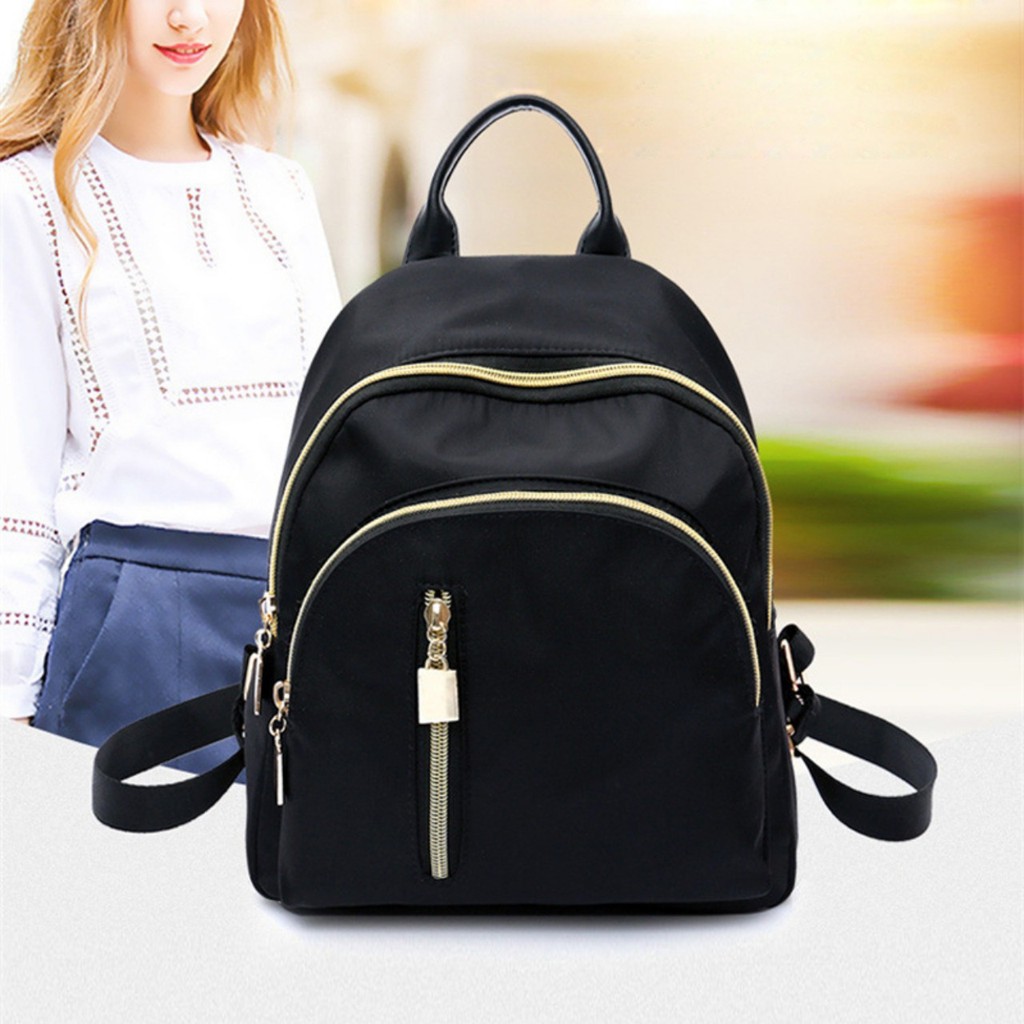 Ba Lô Vải Oxford khóa kéo thời trang cho nữ