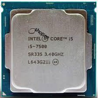 Cpu intel i5 - 7500+7400 tray không box+tản