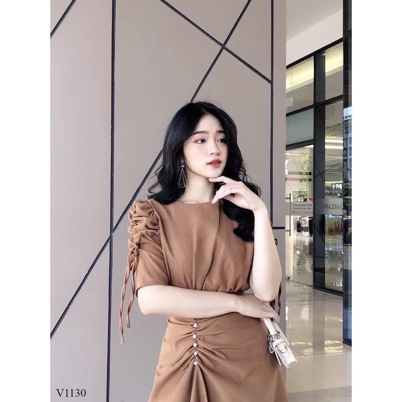 BÁN SỈ VÁY ĐÍNH HẠT CHUN TAY 3 MÀU CHO NỮ | BigBuy360 - bigbuy360.vn