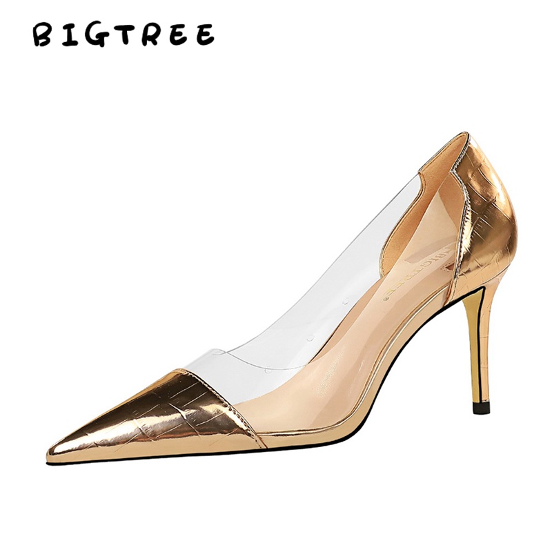 Giày cao gót nữ BIGTREE mũi nhọn gót 8.5cm thời trang cá tính