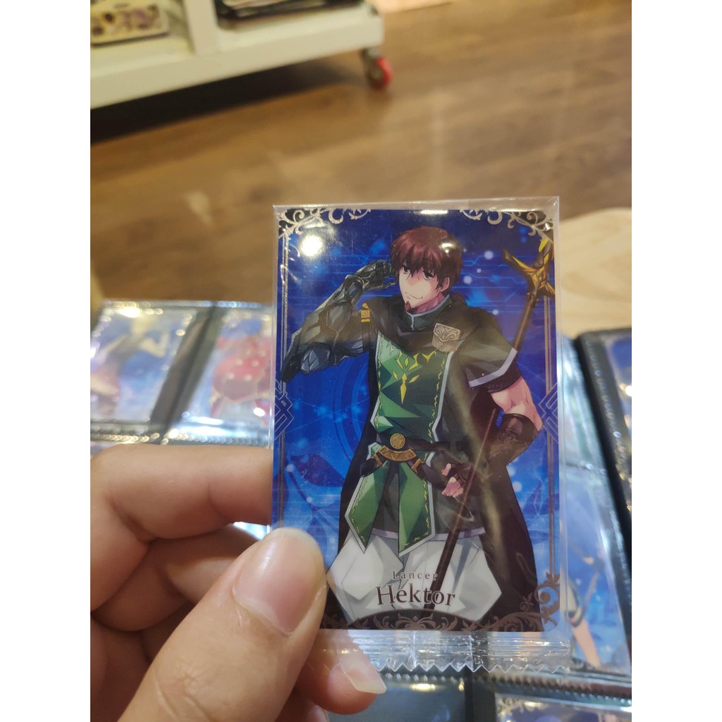 Thẻ bài sưu tầm bánh xốp Fate Grand Order FGO Hektor - Tặng bọc bài nhựa bảo quản