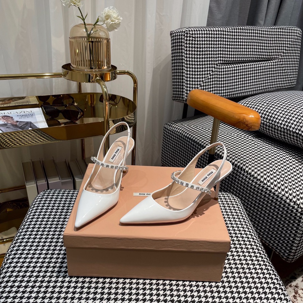 Giày Cao Gót 6cm Chất Liệu Da Phong Cách Công Chúa