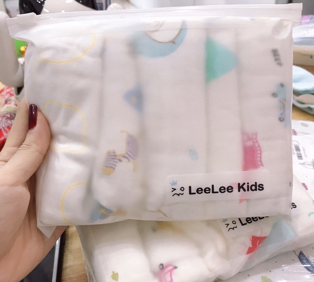 Set 5 khăn sữa sợi tre Lee Lee Kids
