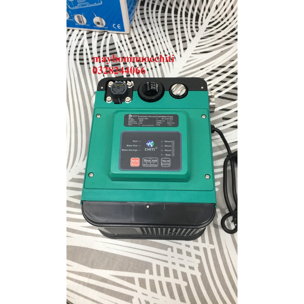 480W 25JDTK-480A CHITI Bơm tăng áp thông minh, bơm thông minh hộp vuông đặt trời