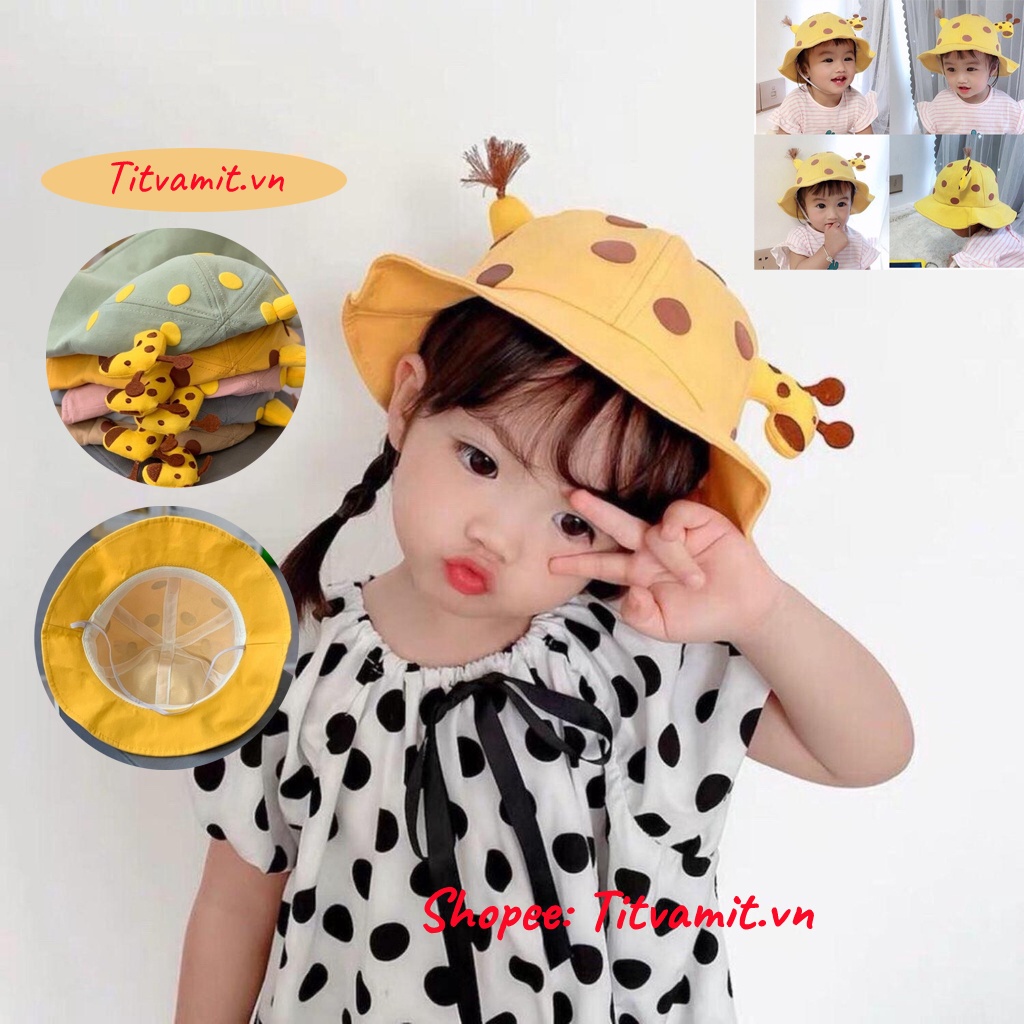 Mũ Vành HƯƠU CAO CỔ nhiều màu cho bé 6-30 tháng