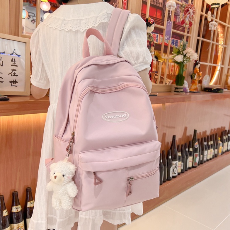 Balo PRETTYZYS dung tích lớn 15.6inch phong cách Hàn Quốc cho nữ sinh đi học - Hàng mới về