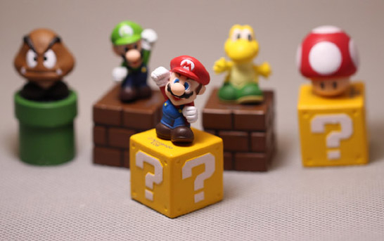 Set 5 Mô Hình Đồ Chơi Nhân Vật Super Mario