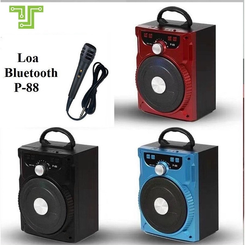 Loa Hát Karaoke Bluetooth P88 P89 Tặng Kèm Micro Karaoke Hát Cực Hay