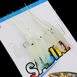 5 mồi câu cá hình tôm dạ quang