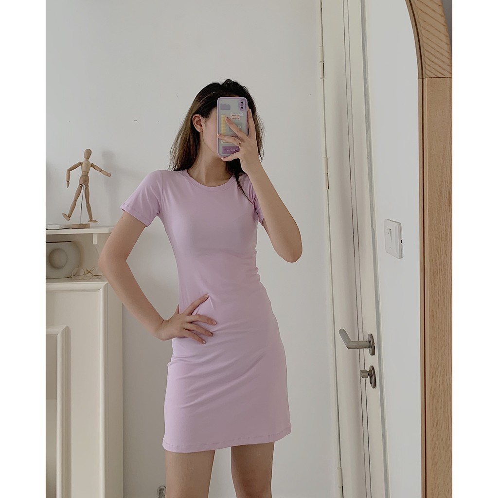 [Mã SKAMSALEP6 giảm 10% tối đa 100K đơn 150K] Váy body trơn cotton TKV59 1994closet | WebRaoVat - webraovat.net.vn