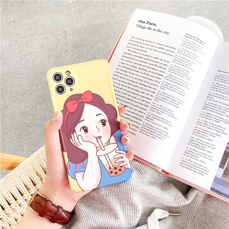 Ốp lưng iphone Trà Tuyết IMD dày dặn viền nổi 6/6plus/6s/6splus/7/7plus/8/8plus/x/xr/xs/11/12/13/pro/max/plus/promax | BigBuy360 - bigbuy360.vn