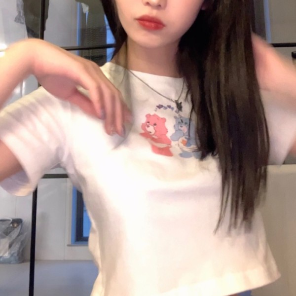 [XẢ LỖ HÀNG HOT] Áo thun croptop nữ in hoạ tiết đáng yêu⚡️ 𝐅𝐑𝐄𝐄 𝐒𝐇𝐈𝐏 ⚡️Trẻ trung năng động - Tha hồ chọn mẫu - Mã CR3