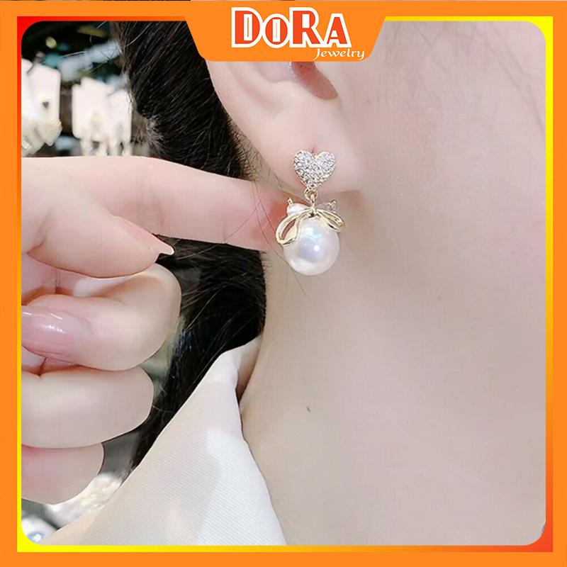 Bông tai kiểu đi làm xinh xắn sang chảnh trẻ trung đi chơi đi học đi biển KL97 S925 đính đá -