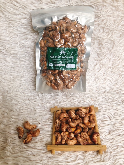 500GRAM ĐIỀU RANG MUỐI NGUYÊN LỤA (450-500hạt/kg) LOẠI 2 | BigBuy360 - bigbuy360.vn