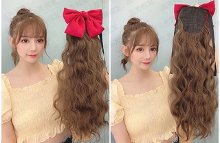NƠ PHI ĐỎ - TÓC CỘT XÙ 55CM