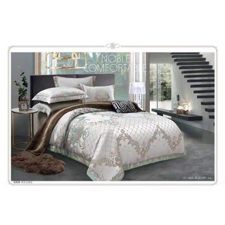 Bộ Chăn Ga Gấm Lụa 5 Món (Kèm ruột chăn mỏng)