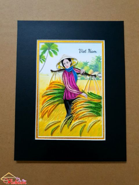 Tranh giấy xoắn lưu niệm