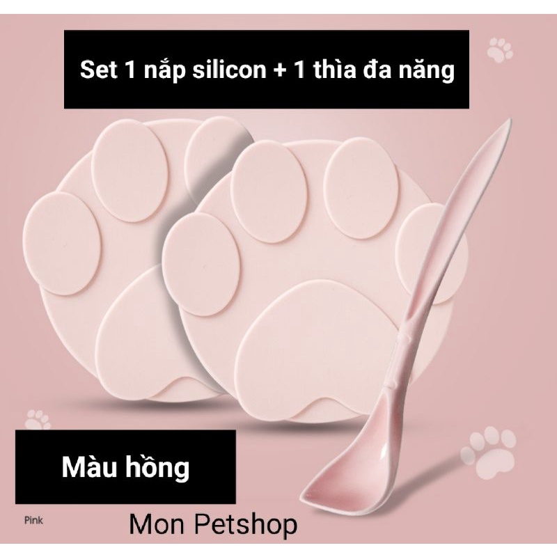 [ Tiện lợi ] Set nắp + thìa đa năng bảo quản đồ ăn