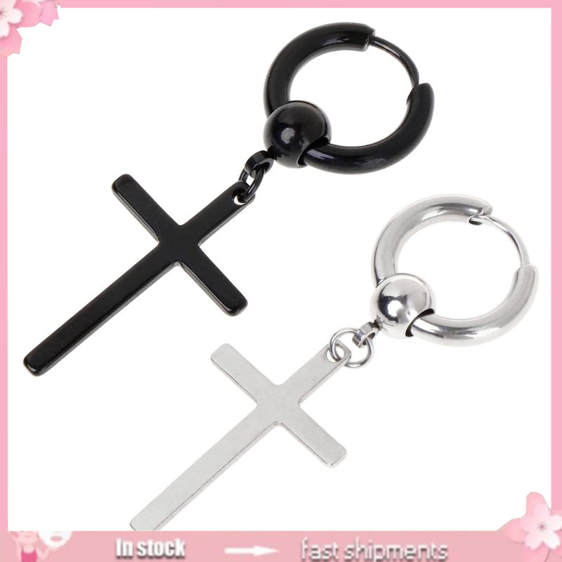 Hoa Tai Dáng Dài Mặt Hình Thánh Giá Phong Cách Hàn Quốc Thời Trang