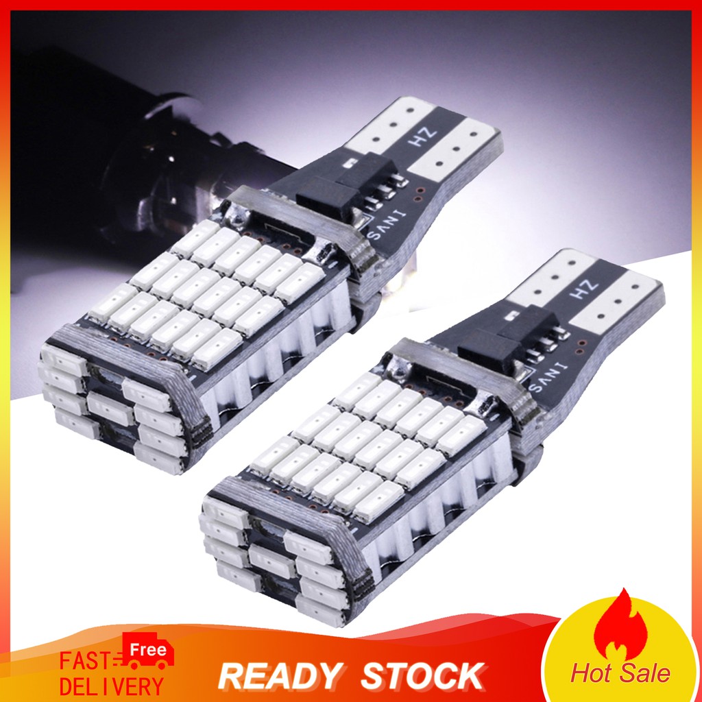 Set 2 đèn LED đi sương T15 4014 45SMD Canbus thiết kế cao cấp