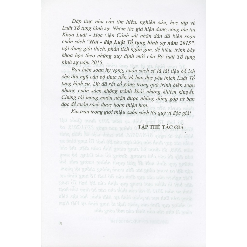 Sách - Hỏi - Đáp Luật Tố Tụng Hình Sự Năm 2015 | BigBuy360 - bigbuy360.vn