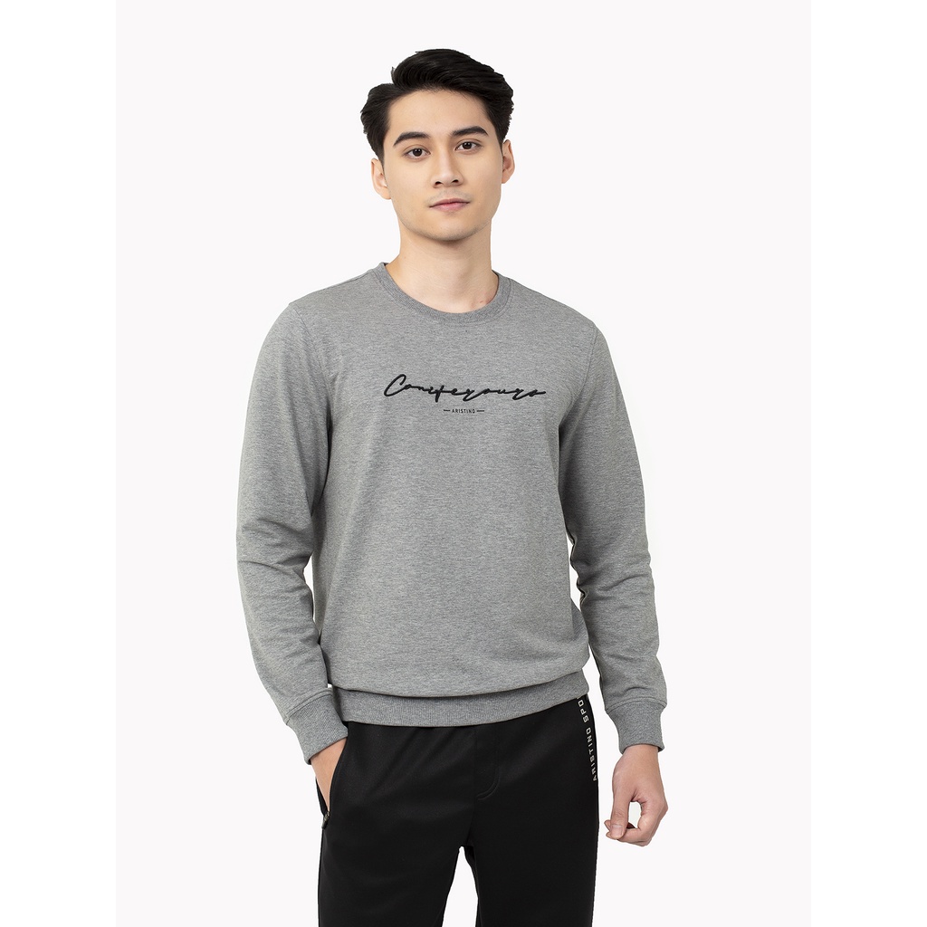 Áo thu đông nam Aristino  cotton mềm nhẹ màu sắc trẻ trung ASW023W1