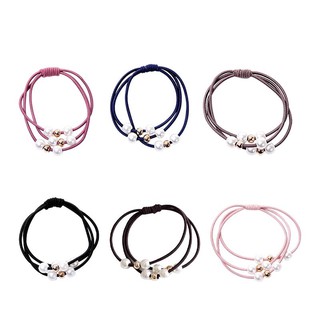 Set Dây Buộc Tóc Nhiều Màu Dễ Thương, Dân Thun Cột Tóc 1K