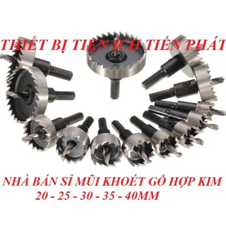 Mũi Khoét Gỗ Hợp Kim 20 - 25 - 30 - 35 - 40mm ( Loại 1 )