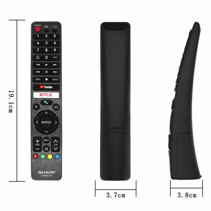 Điều Khiển Từ Xa GB326WJSA Cho TV Thông Minh Sharp Netflix AQUOS 4T-C50BJ3T 2T-C50BG1X 2T-C50BG1I 2T-C40BG1X 2T-C32BG1X 2T-C32BG1I 2T-C42BG1I 2T-C42Bg1Xc2Bg1X / 32Bg3