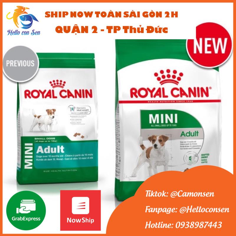 Hạt Royal Canin cho chó lớn size nhỏ 4-10kg Mini adult 800g