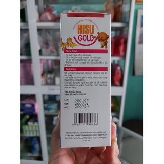 HISU GOLD chứa Yến sào, DHA, Thymomodulin,...giúp ăn ngon ngủ sâu, tăng sức đề kháng