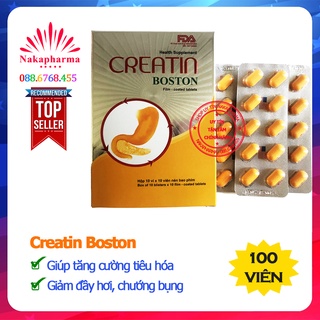 Viên uống Creatin Boston – Giúp tăng cường tiêu hóa, bổ sung lợi khuẩn, giảm đầy hơi chướng bụng, khó tiêu