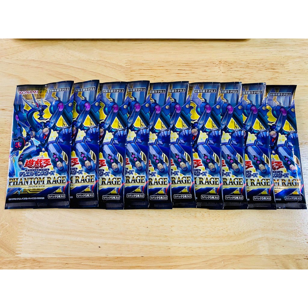 Combo 10 Túi Thẻ Bài Phantom Rage PHRA OCG - 5 Lá Bài Mỗi Túi