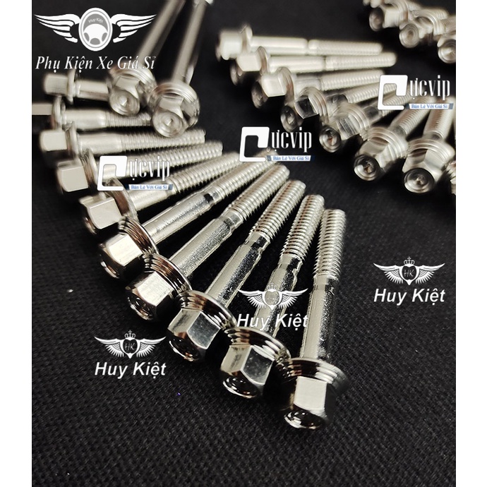 [Rẻ Vô Địch] Bộ Ốc Lốc Máy Salaya PHAY THÁI Inox 304 Cho Winner X, Winner V1 (24 Con) 5223