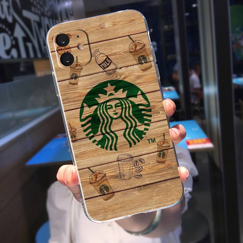 Ốp Điện Thoại Silicon Mềm Trong Suốt Hình Logo Starbucks Cho OPPO A53s A55 A56 A94 Reno 5 5F 6 6Z Lite A95 YN13