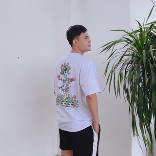 Áo Thun Unisex LYTD Fall In Love Oversize Trắng/Đen