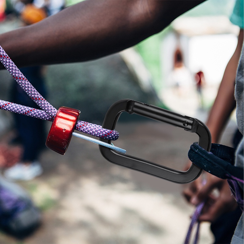 Móc Khóa Carabiner Bền Bỉ Đa Năng Hình Vuông Cho Hoạt Động Ngoài Trời
