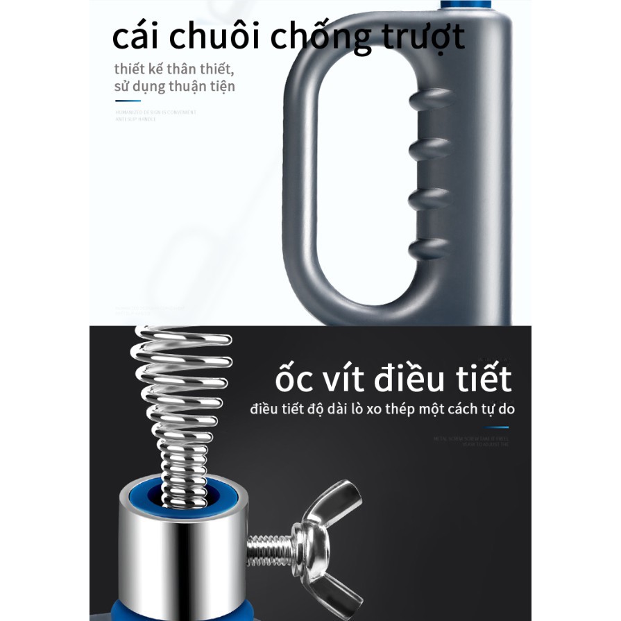 Máy thông tắc cống nhanh nhà bếp, nhà vệ sinh, xử lý tóc (10m) - Home and Garden